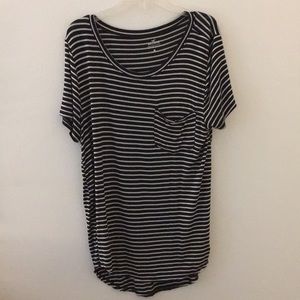 Hollister striped oversized tee
